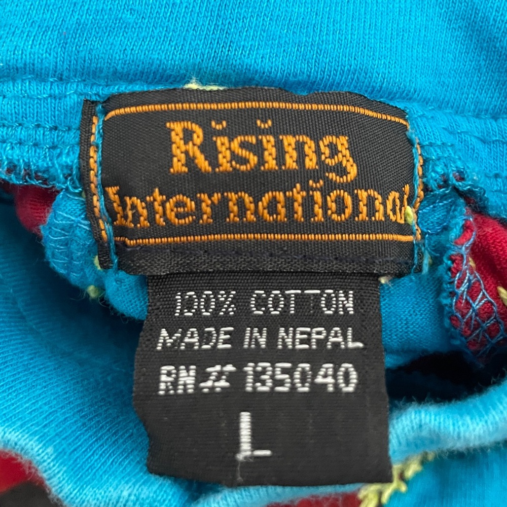 Rising International Multicolor Patchwork A-Line … - image 5